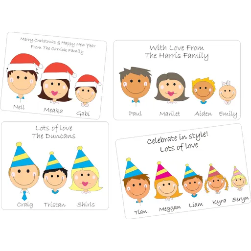 Personalised christmas address labels