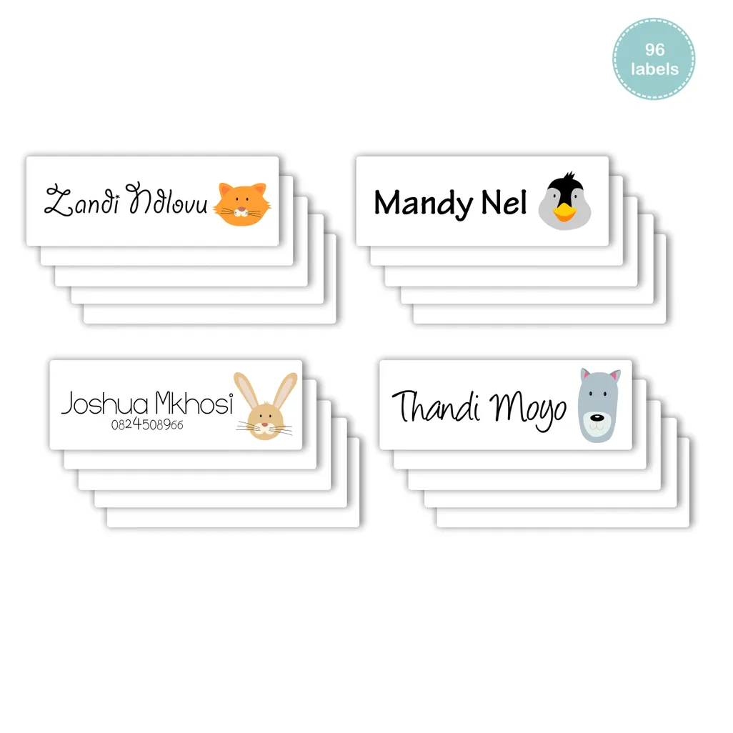 Iron labels for kids