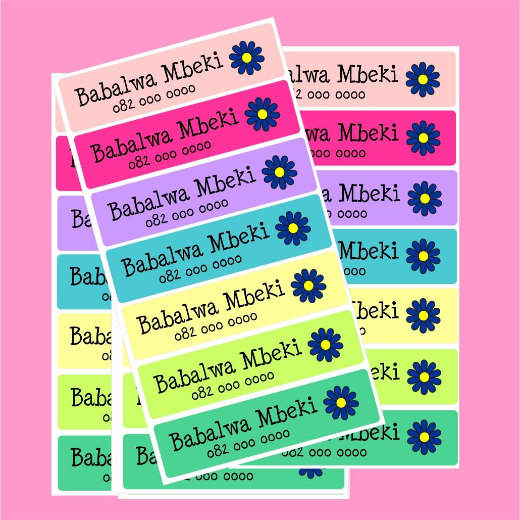Large Vinyl Label Kids Labels