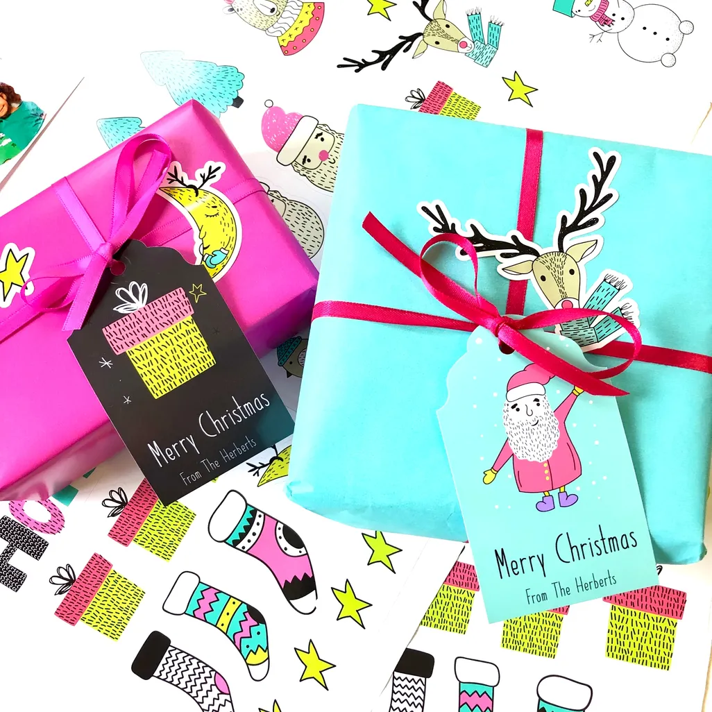 personalized gift tags kids labels