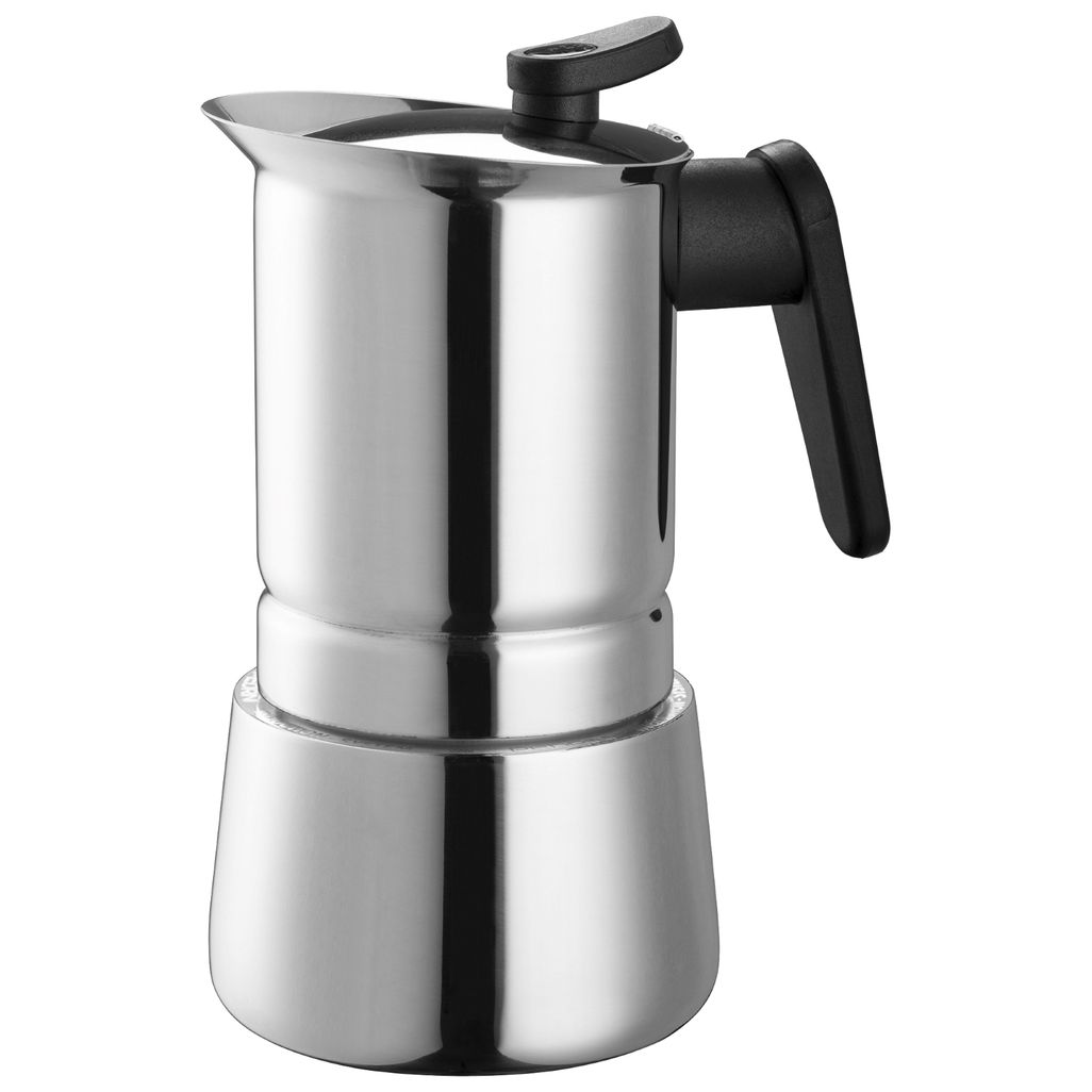 Pedrini Induction Stainless Steel Coffee Maker 6 Cup