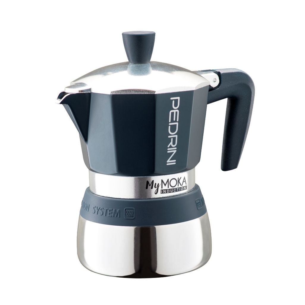 Pedrini Induction Coffee Maker 3 Cups - Navy