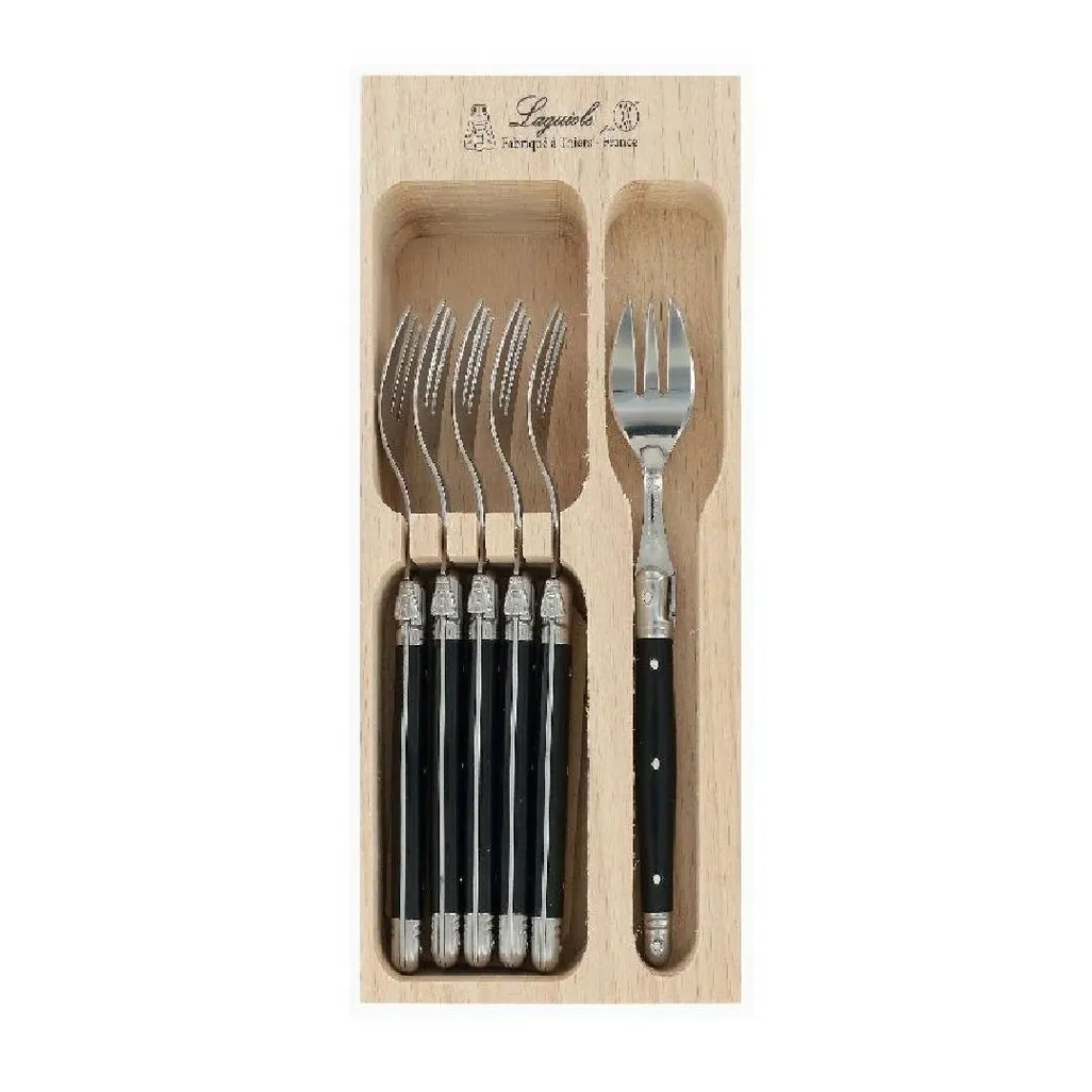 Cake Forks 6pc Black KRDM