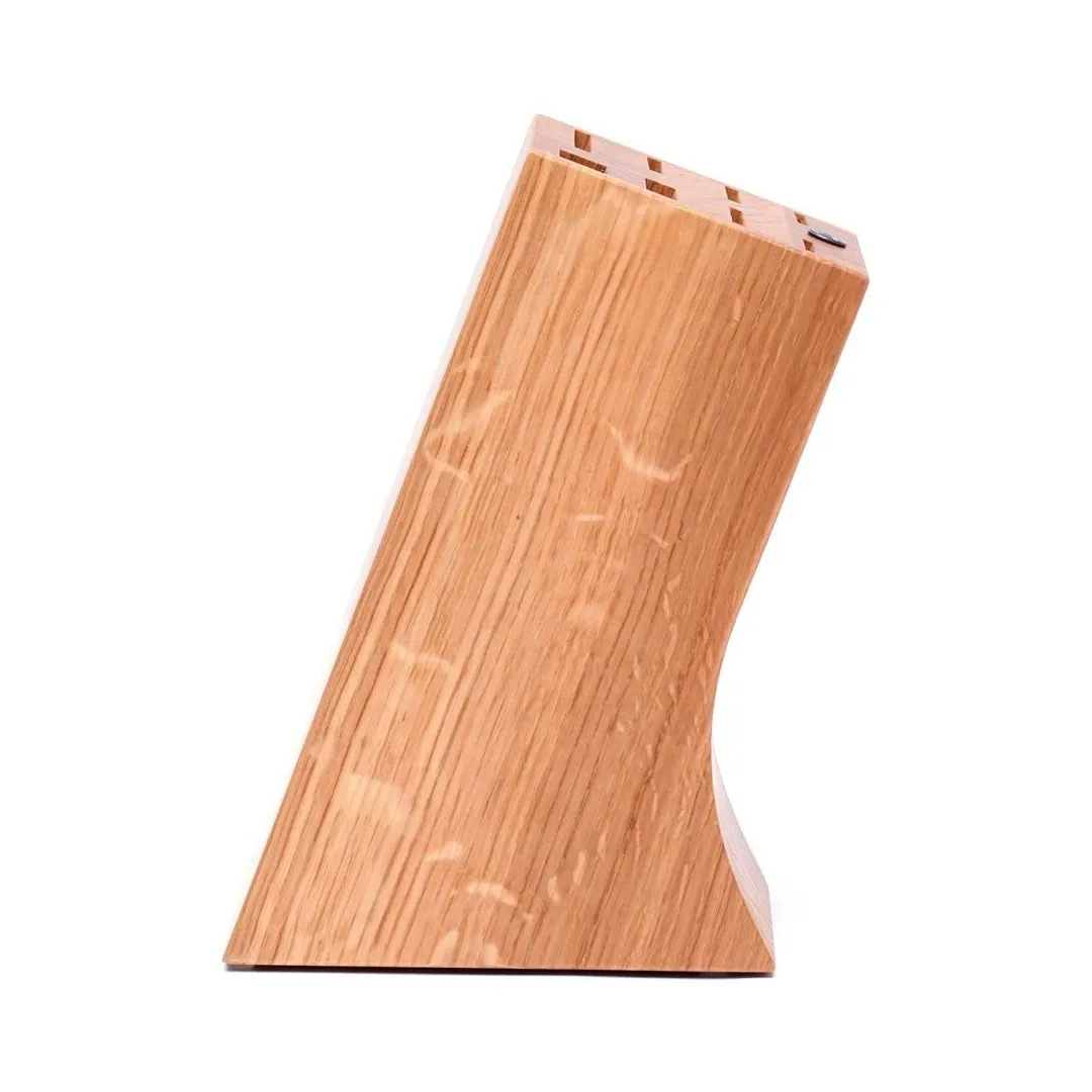Knife block 8pc Oak Wood does NOT include knives KRDM