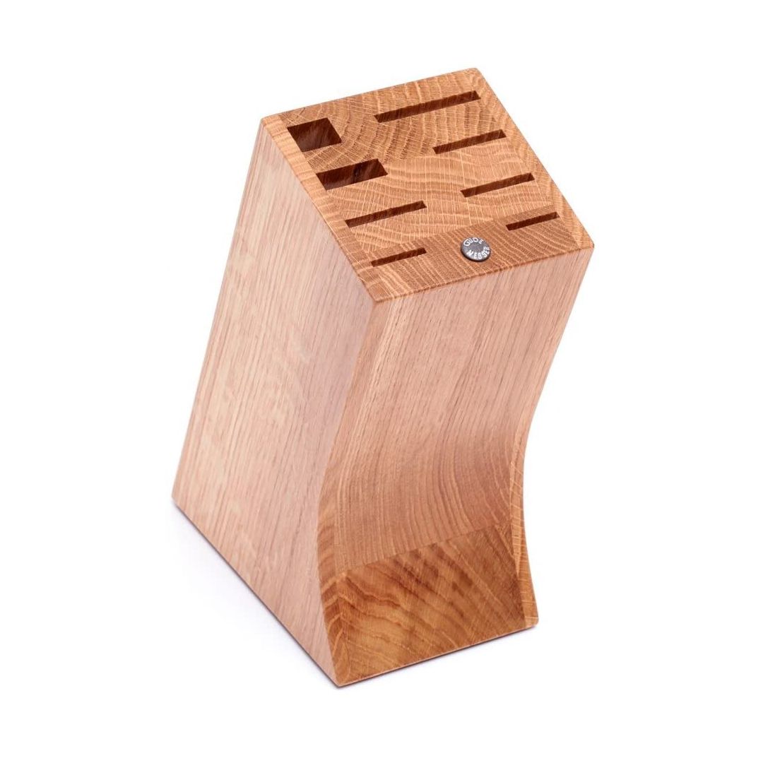 Knife block 8pc Oak Wood does NOT include knives KRDM