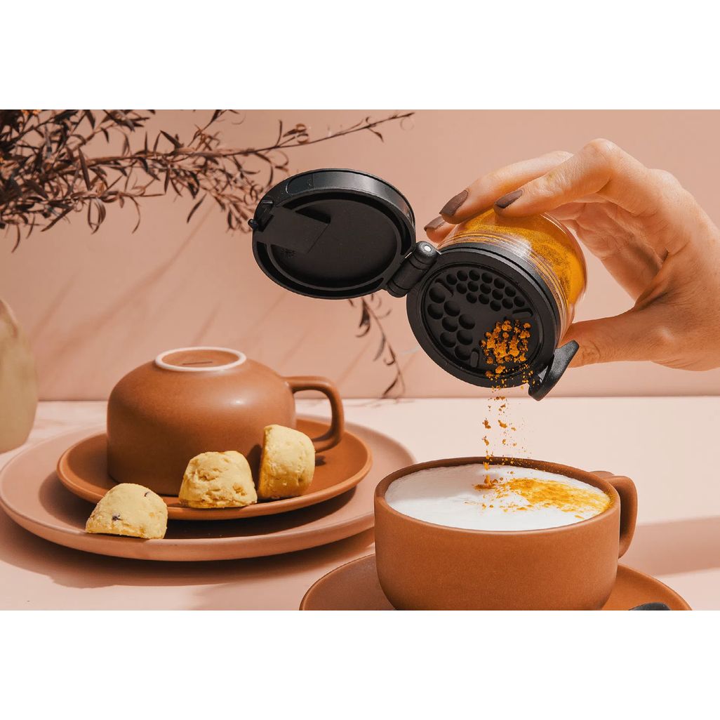 Dreamfarm Orlid Stackable Spice Jar Black KRDM