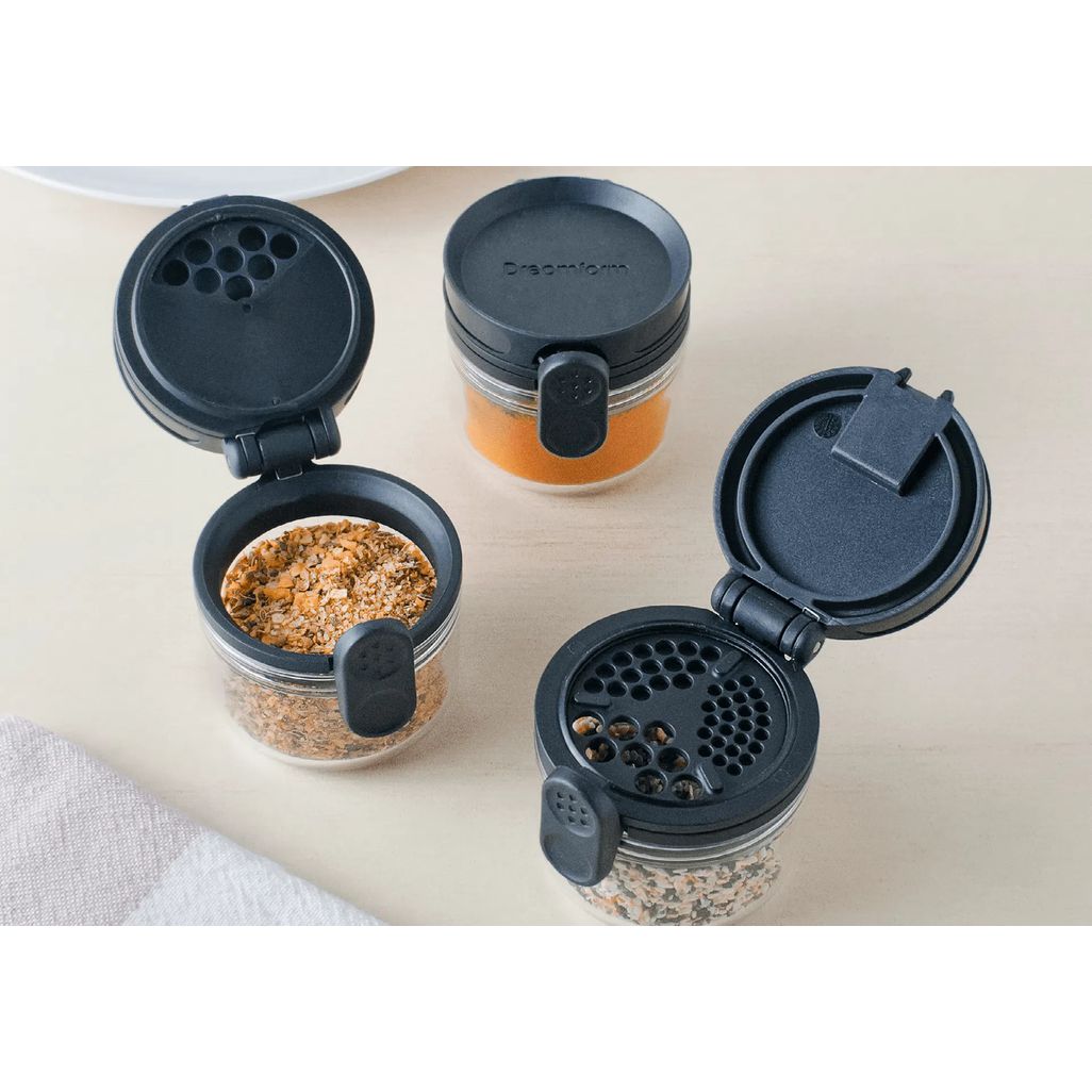 Dreamfarm Orlid Stackable Spice Jar Black KRDM