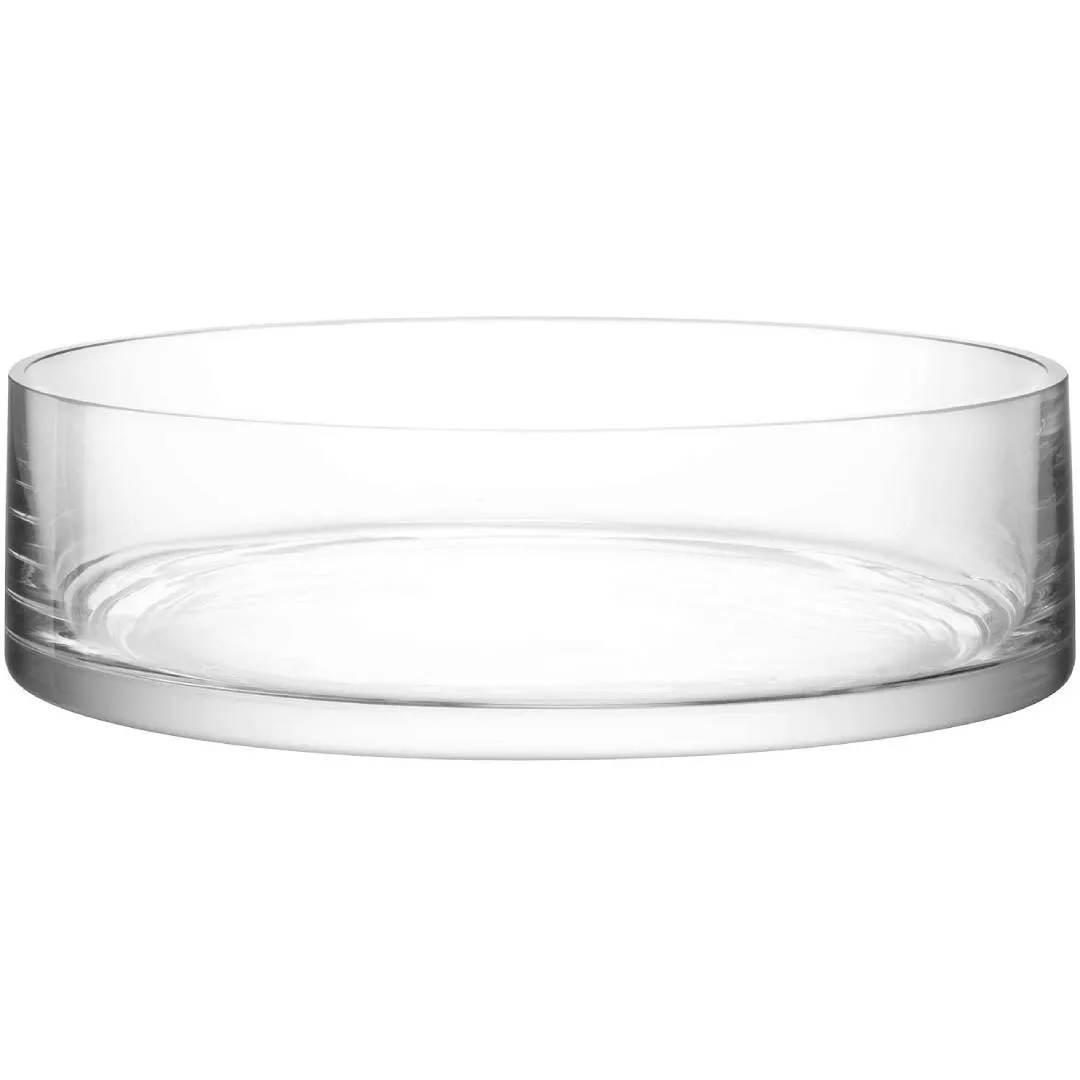 Column Bowl / Candle Holder H10cm x 35cm Clear KRDM