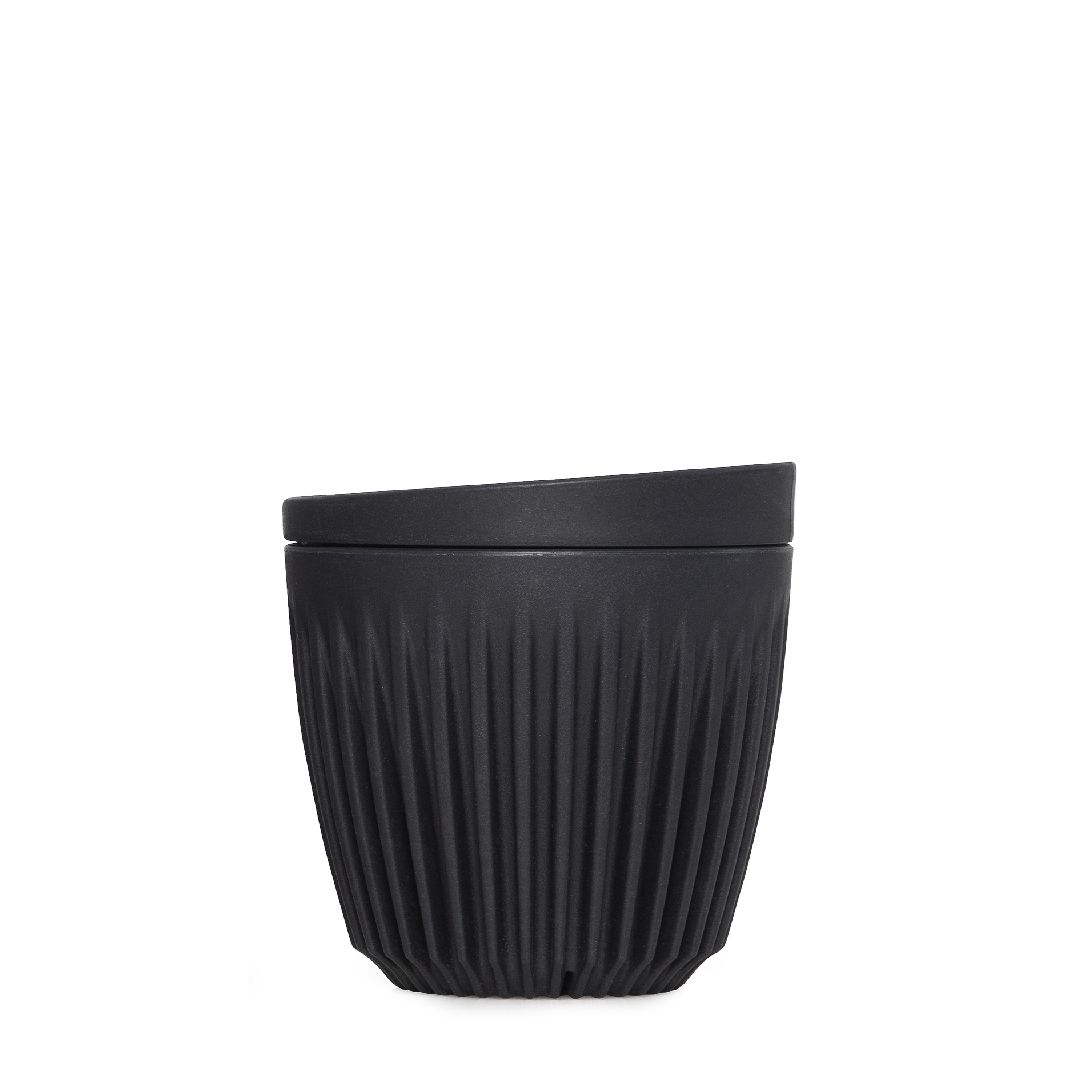 Huskee Cup and Lid 175ml Charcoal KRDM