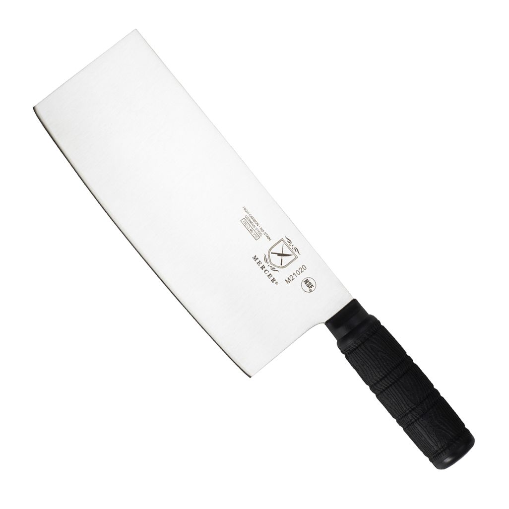 Mercer Culinary Asian Collection Chinese Chef's Knife with Santoprene  Handle