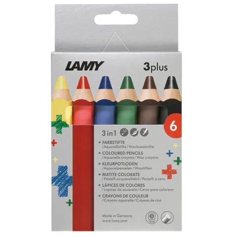 3Plus Colouring Pencils (6-Pack)