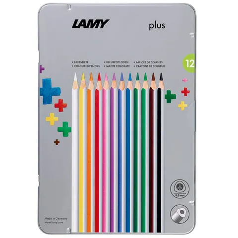 Plus Colouring Pencils with Box (12-Pack)