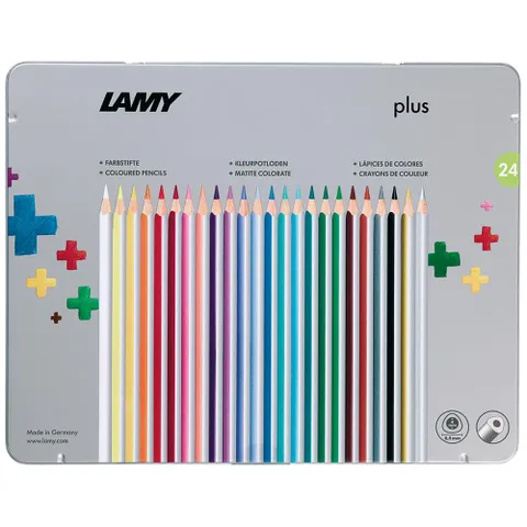 Plus Colouring Pencils with Box (24-Pack)