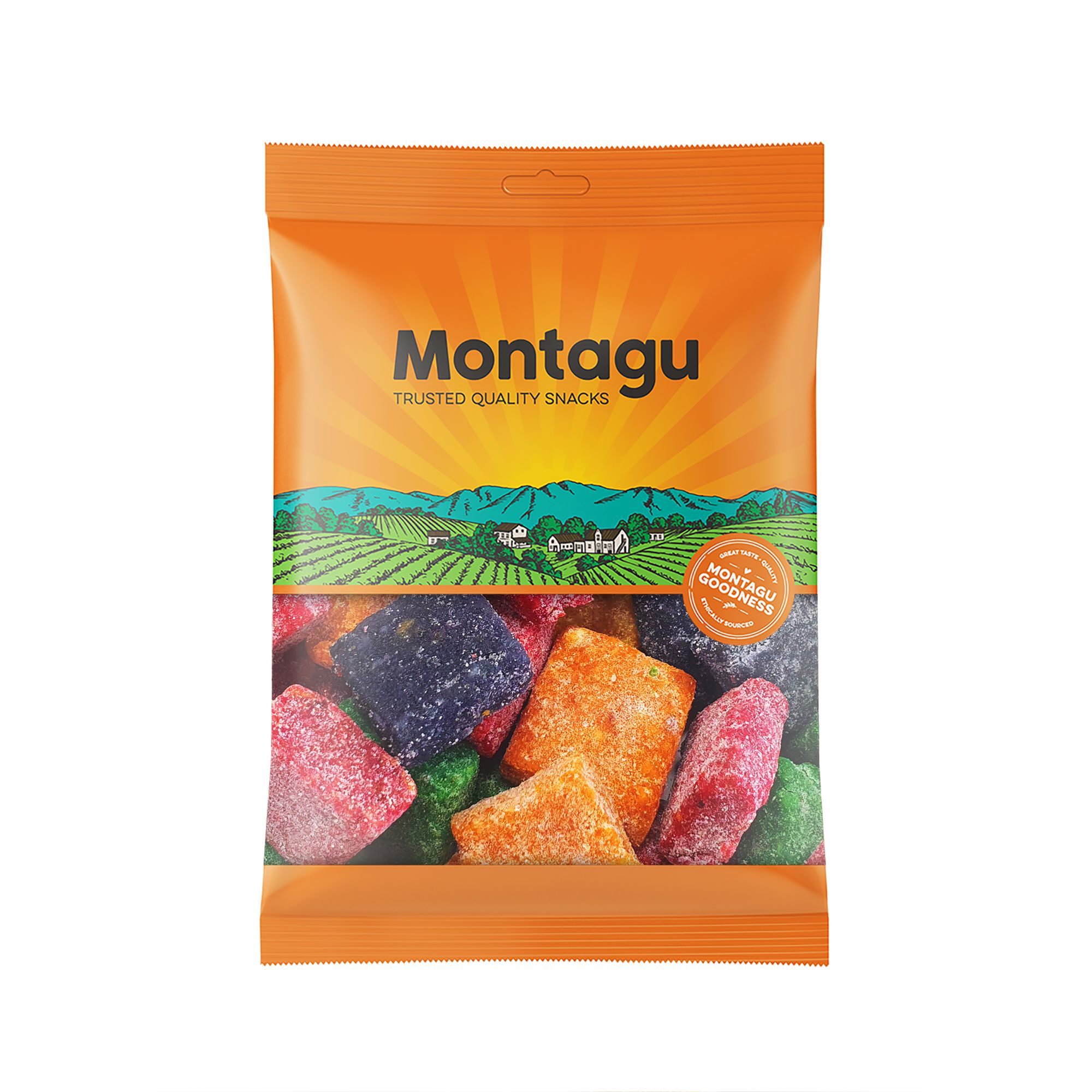 Mixed Dried Fruit Cubes 100g Montagu Snacks