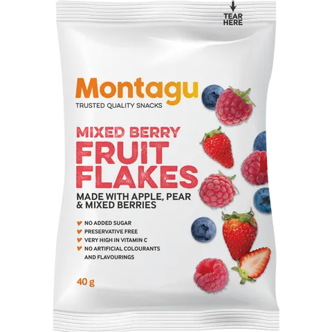 Montagu Mexed Berry Fruit Flakes 