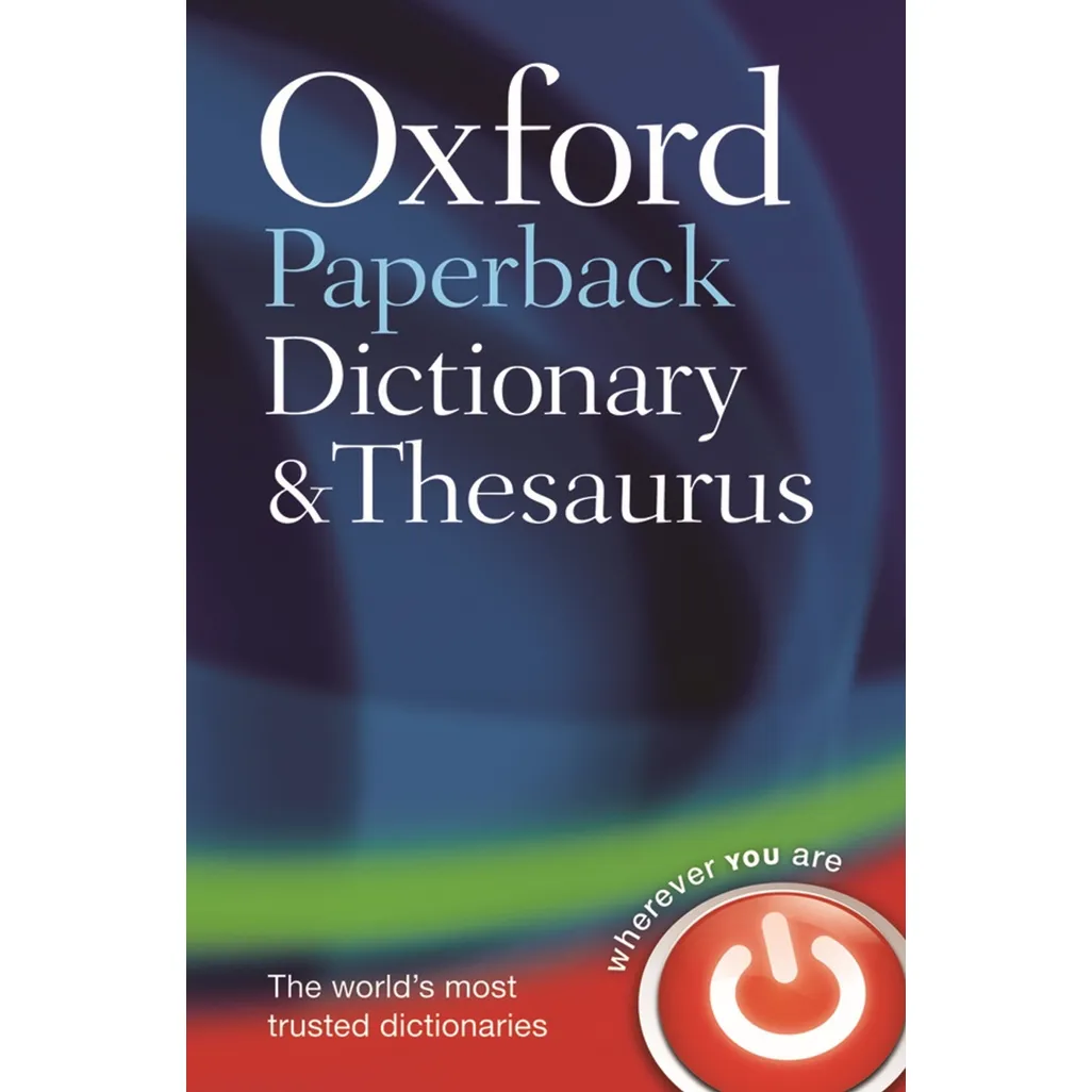 dictionary & thesaurus paperback