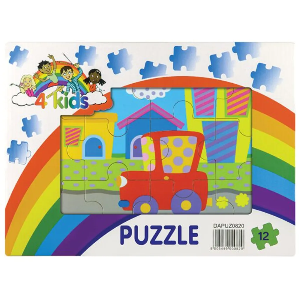 puzzle  wooden ass 12pc