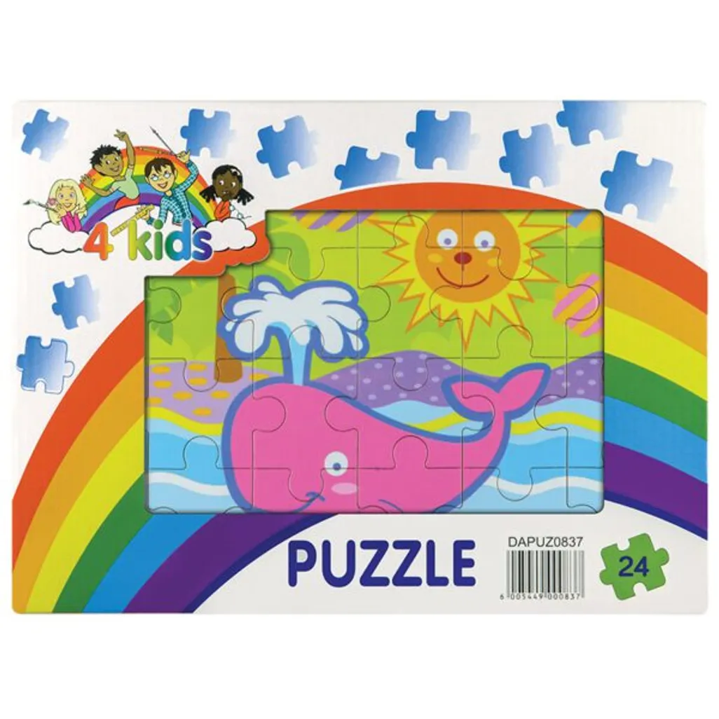 puzzle  wooden ass 24pc