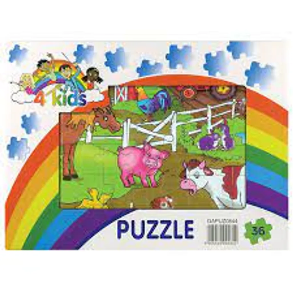 puzzle  wooden ass 36pc
