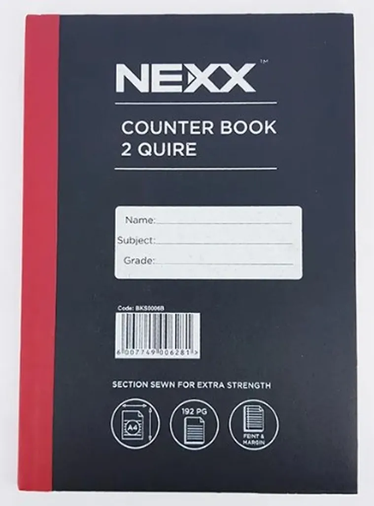 counter books - a4 192 page