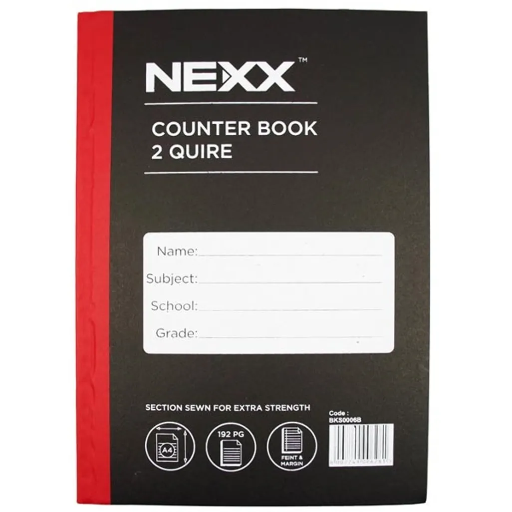 counter books - a4 192 page