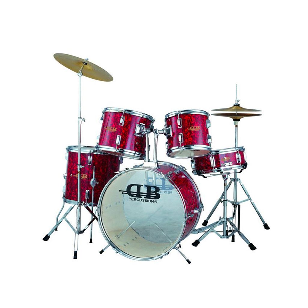 db percussion dbj3011 3piece junior drum kit red