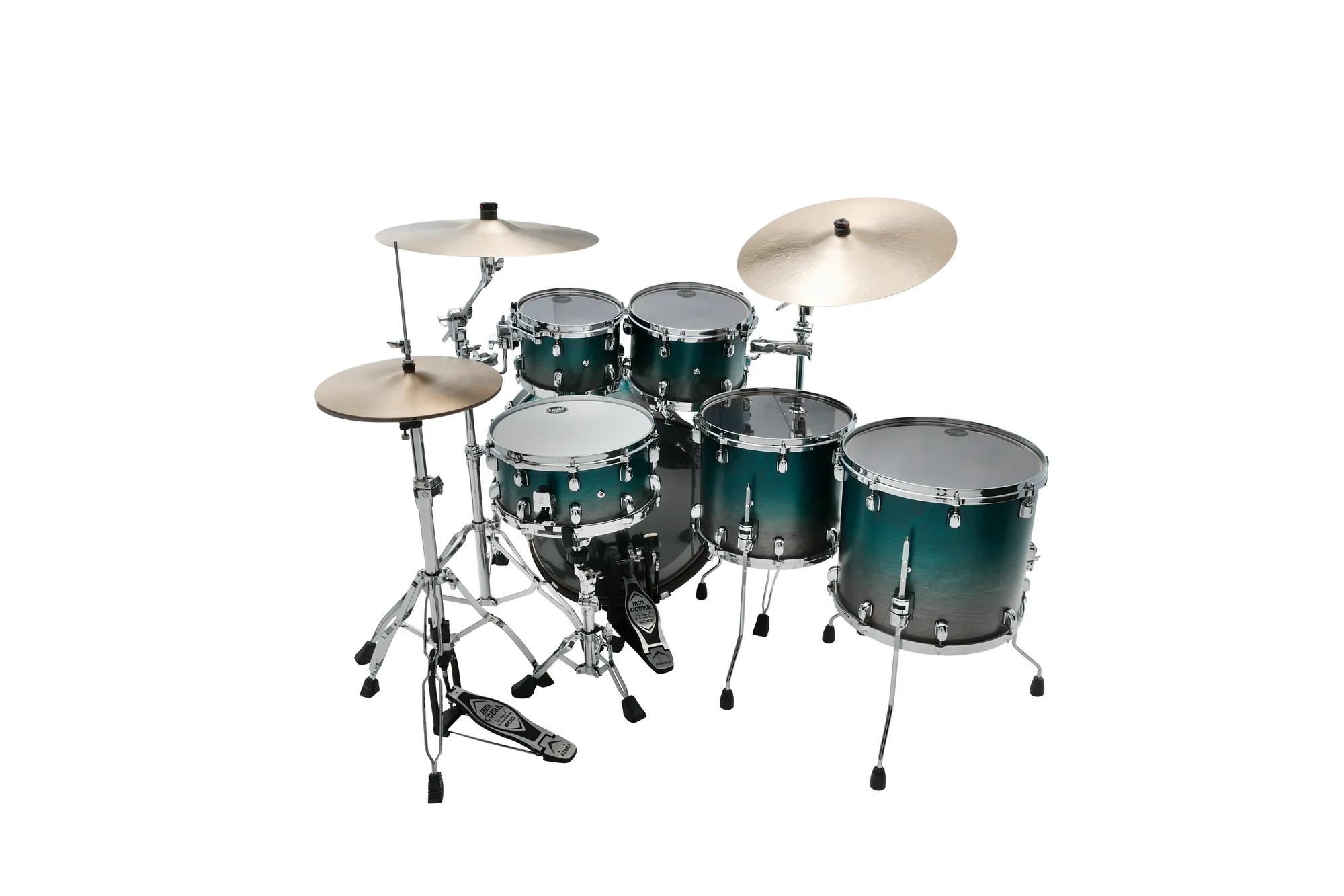 tama starclassic walnut birch 5pc drum kit. no snare | Planetworld