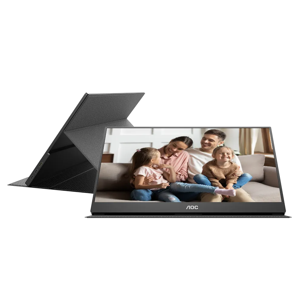 AOC-16T20 Monitor|USB C Powered|15.6 inch|IPS 1920x1080 60Hz|HDMI|Portable|230nits|VESA Mount|Smart cover - additional product image 10