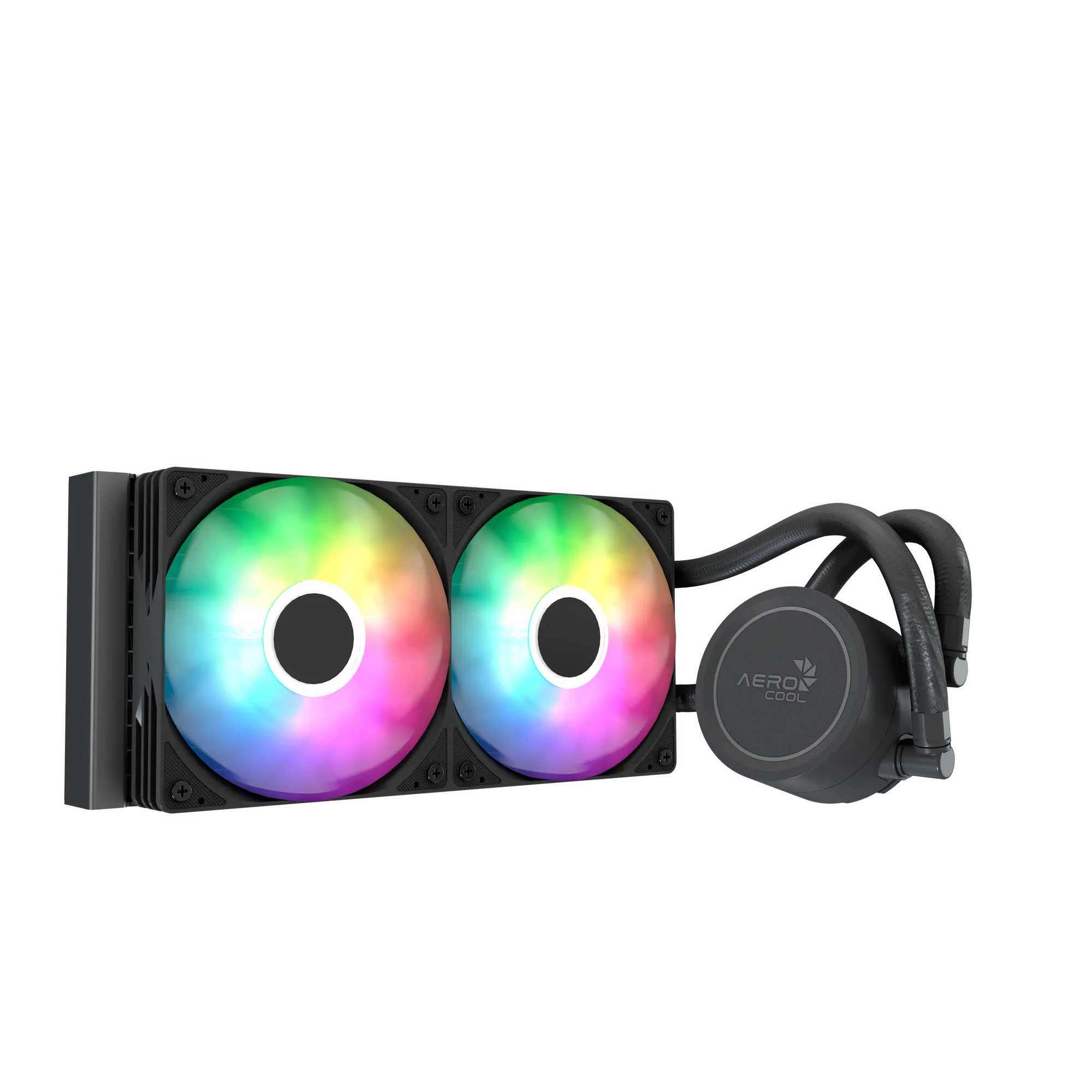 Aerocol Abyss L240 Black - 240mm ARGB Liquid Cooler - Intel LGA1851/LGA1700 - AMD AM4/AM5.