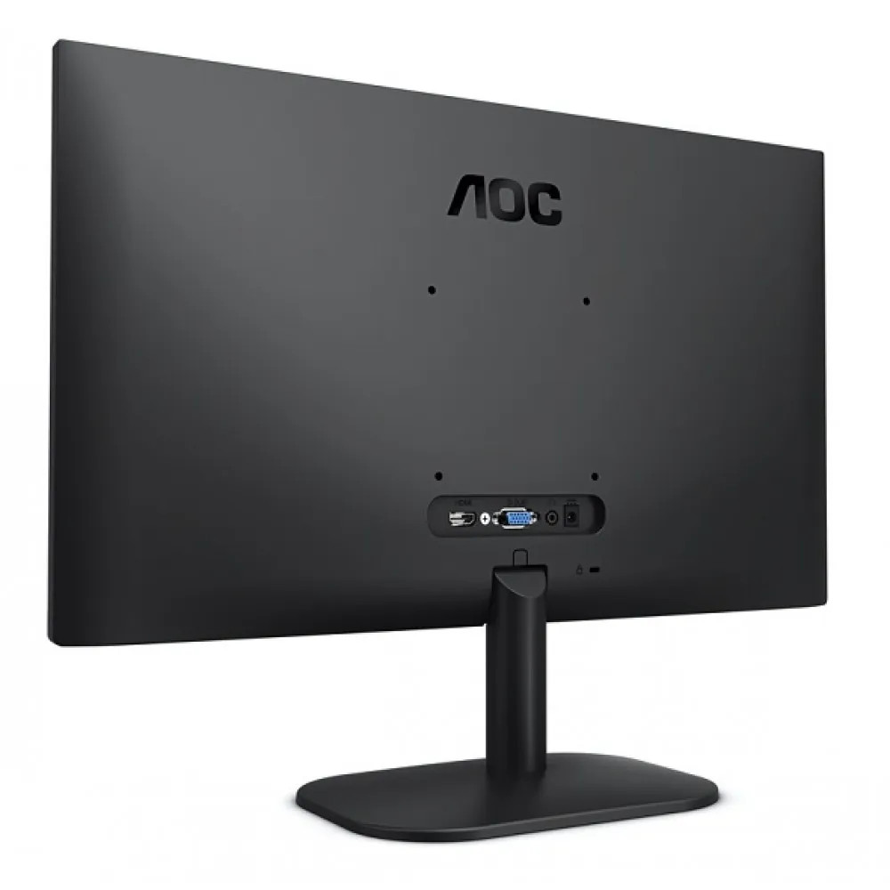 AOC Monitor 21.5 VA Panel; 1920x1080@75Hz; HDMI+VGA; earphone; Flicker free; VESA; External power supply