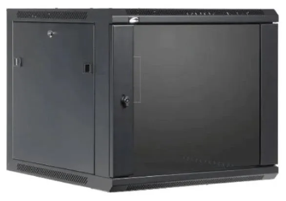 RCT 12U Server Cabinet 600x800 glands + Screws Glass FlatPack