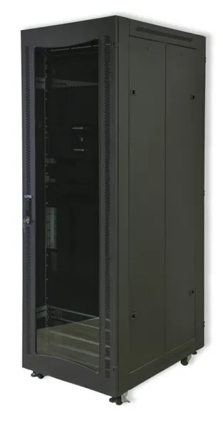 RCT 42U Server Cabinet 42U 600Wx1000D; Perforated Door;1200kg Load