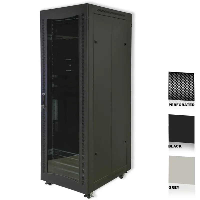 RCT Cabinet 42U 800Wx1000D; Perforated Door;1200kg Load
