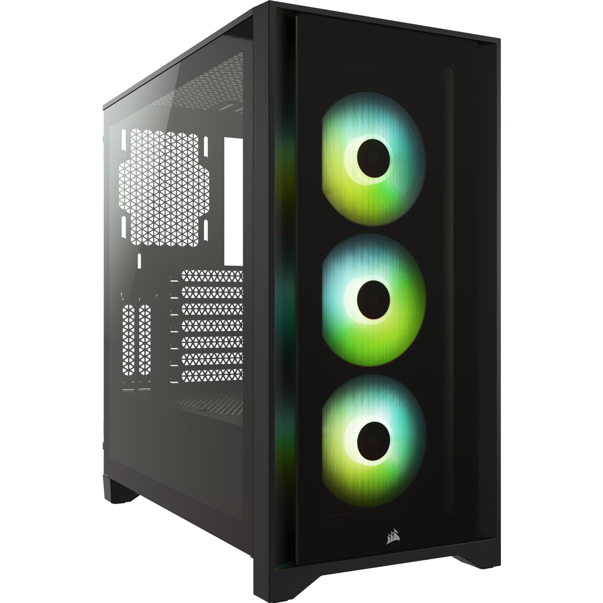 iCUE 4000X RGB Tempered Glass Mid-Tower; Black