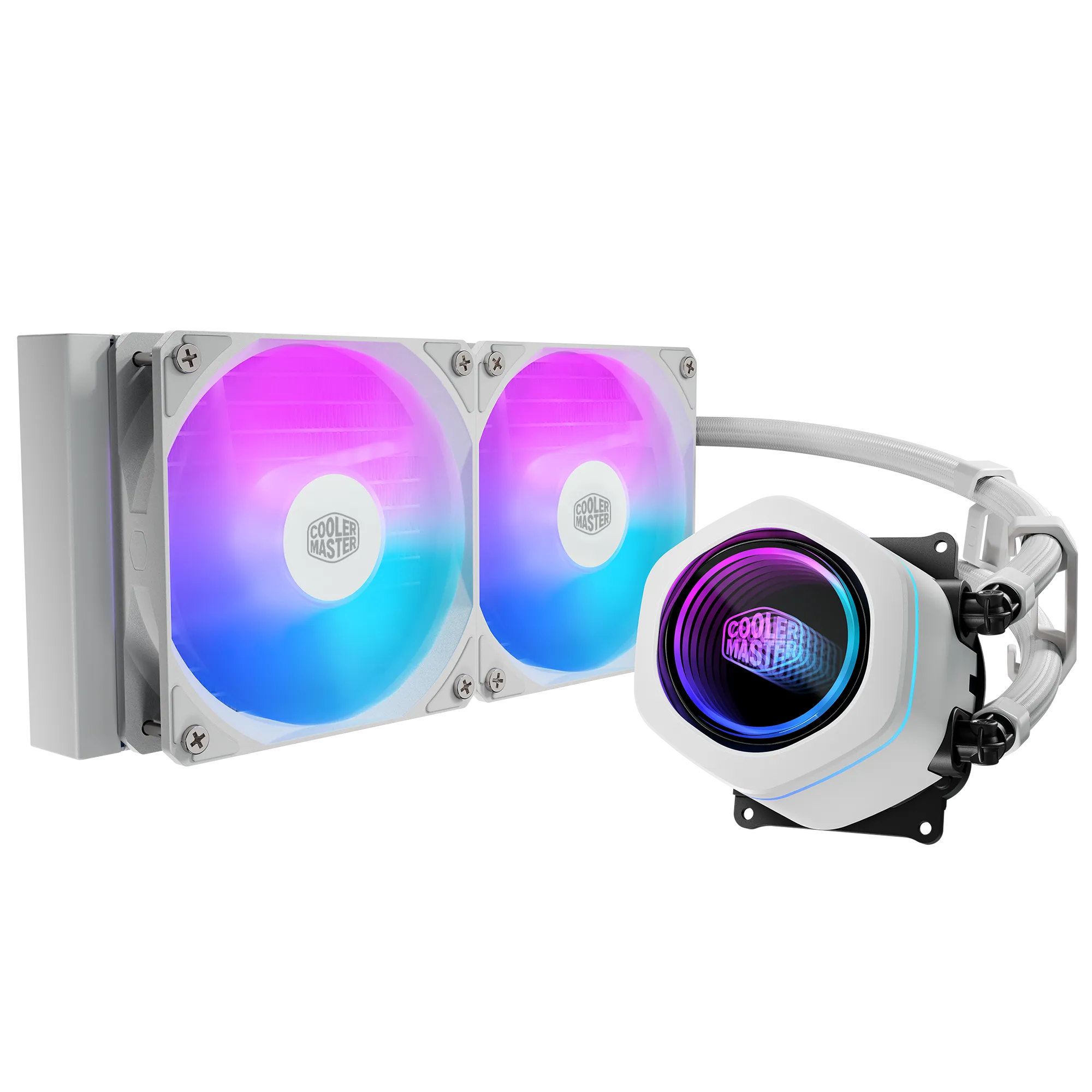 Cooler Master MasterLiquid Core Nex 240 ARGB; 240mm AIO liquid cooler ; Dual Chamber Pump; Intel LGA1700/1200/115x AMD AM5/AM4