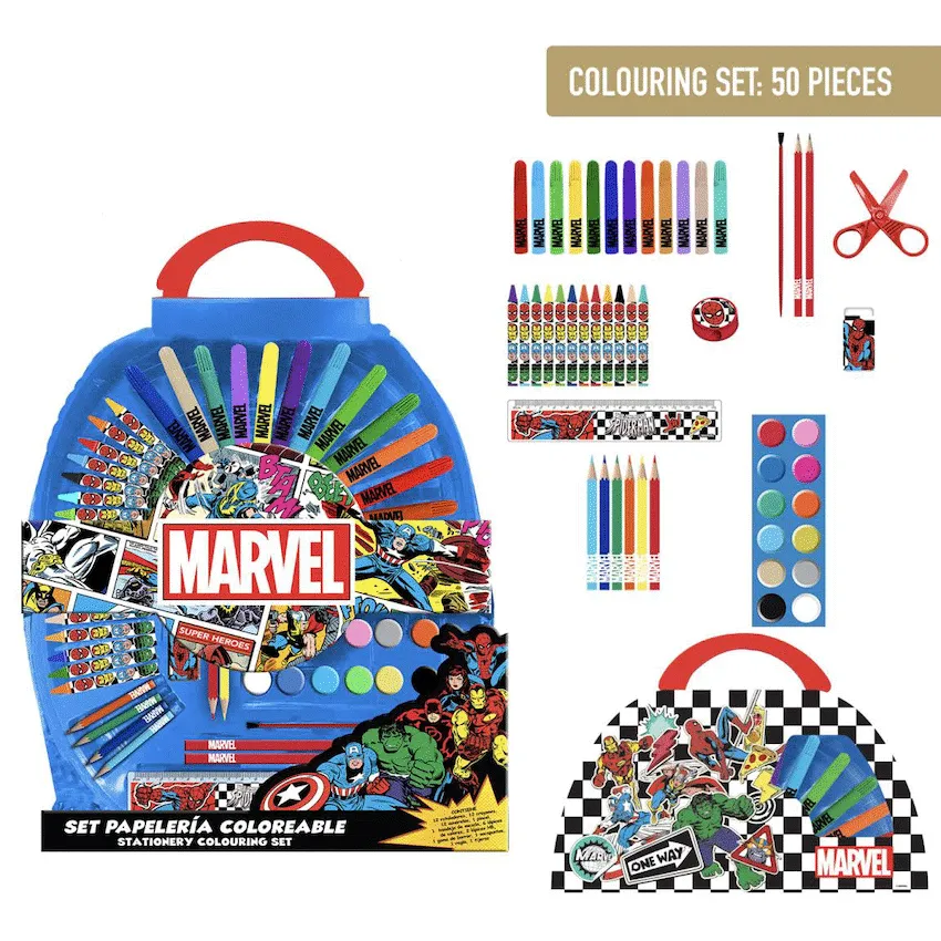 COLOURING STATIONERY SET 50 PIECES AVENGERS