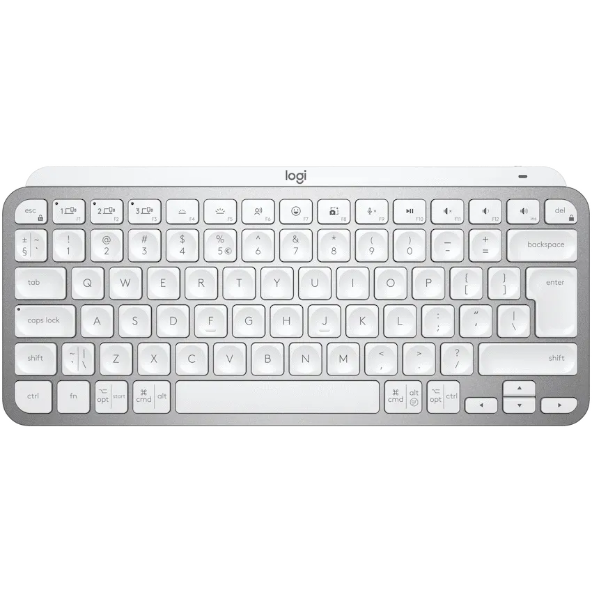 Logitech(R) MX Keys Mini Wireless Keyboard - PALE GREY