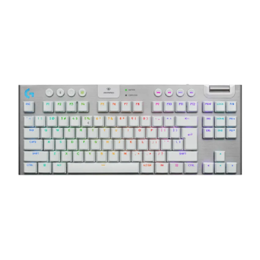 Logitech(R) G915 X LIGHTSPEED TKL Low-Profile Wireless Gaming Keyboard - White