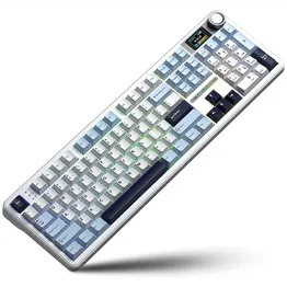 Aula Mechanical Gasket LCD Full Keyboard Multimode - Black/Grey