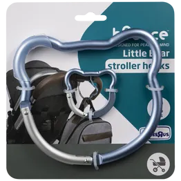 Bounce Stroller Hook 2pk Bear Blue