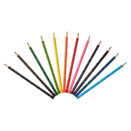 Frozen 12 Colour Pencils Triangular - Multi