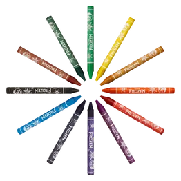 Frozen 12 Wax Crayons Multi