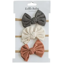 Echo Baby Bow Headbands - Set of 3 (Pebble, Amber, Stone)
