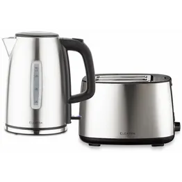 Elektra Kettle and Toaster Breakfast Set - Stainless Steel