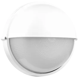 Ellies Arc Series - Large AC Round Bulkhead - Aluminium + Glass - E27 Base -WT