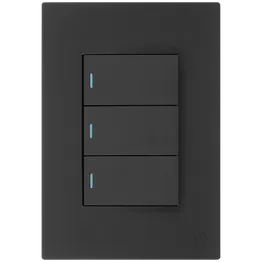 Ellies 3 Lever 1 Way Switch 2x4 (60mmx100mm) -BK
