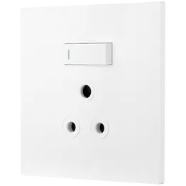 Ellies 1 Way (3 Pin) Single Switch Socket 4x4 (100mmx100mm) -WT