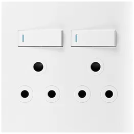 Ellies 2 Way (3 Pin) Single Switch Socket 4x4 (100mmx100mm) -WT