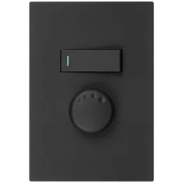Ellies Dimmer dial Switch with 1 lever 1 way switch 2x4 (60mmx100mm) -BK