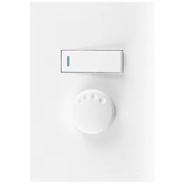 Ellies Dimmer dial Switch with 1 lever 1 way switch 2x4 (60mmx100mm)-WT